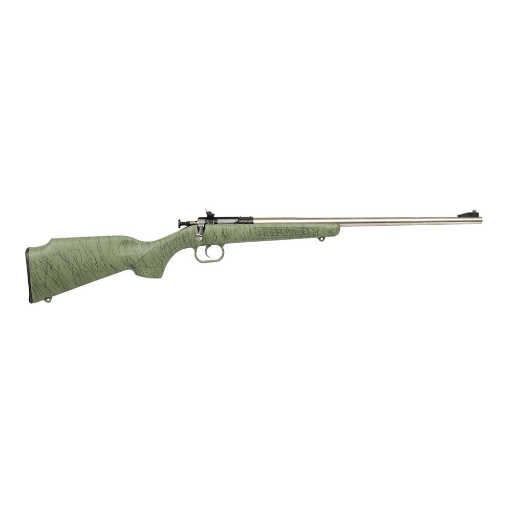 Crickett KSA2442 Gen2 Youth 22 LR 16" Stainless Green Synthetic Stock