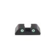 Tritium Rear Sight for Glock (42/43/43X/48)Green Tritium 2-Dot WHT Outlines