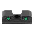 Green Tritium 2-dot Black Outlines .240in H Sq Notch Hellcat OSP w/seration