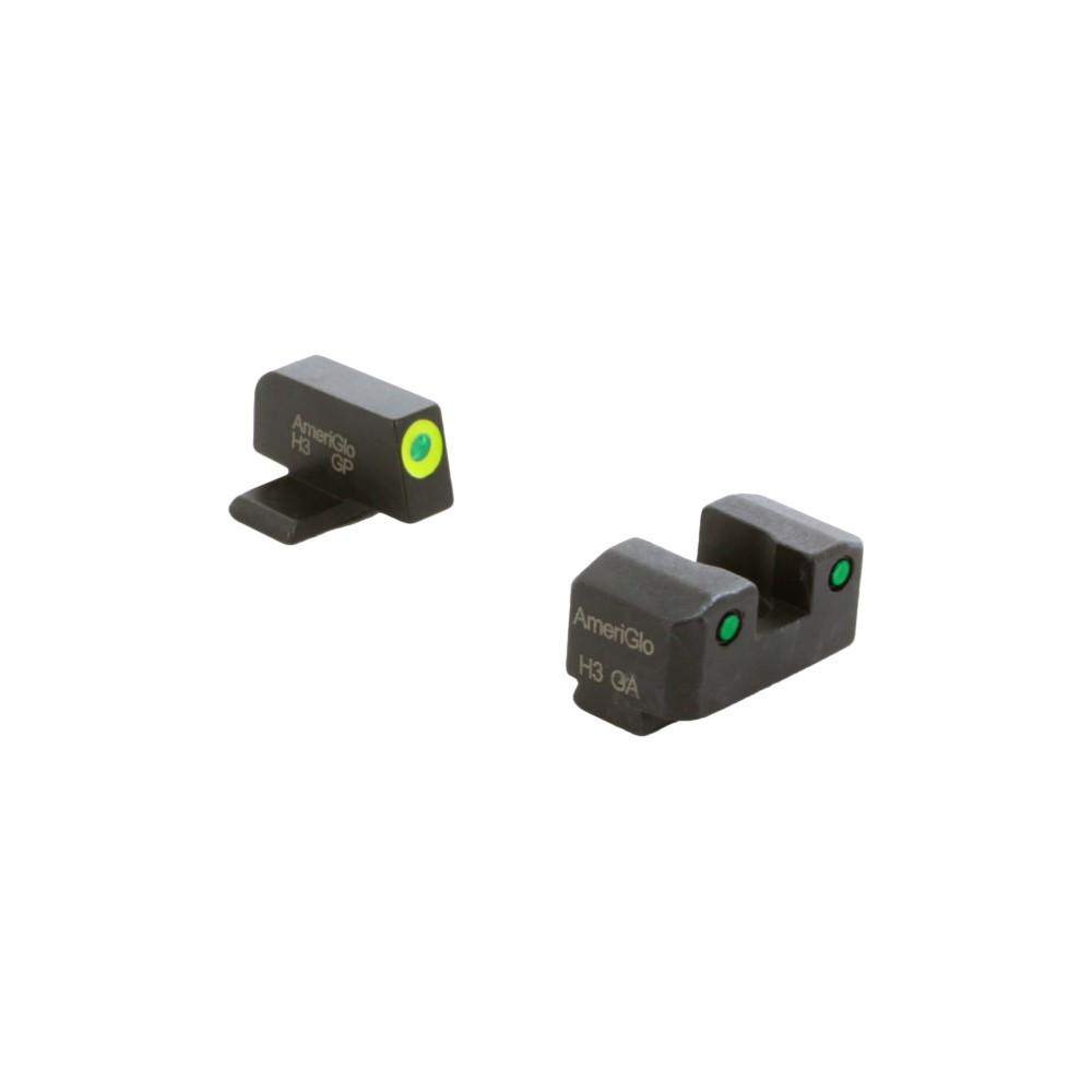 AmeriGlo SG-820 Trooper Tritium Sight Set for Sig #6 Front #8 Rear - Ameriglo