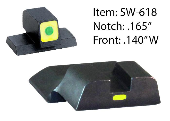 Ameriglo CAP Tritium Night Sights for S&W M&P Shield / Front Tritium --img-0