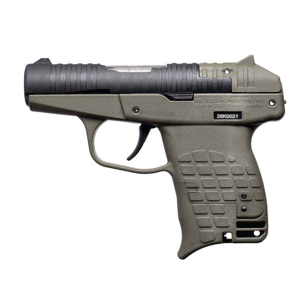 Kel-Tec PR3AT Handgun .380 Auto 10rd Capacity 2.85" Barrel Green Small Grip
