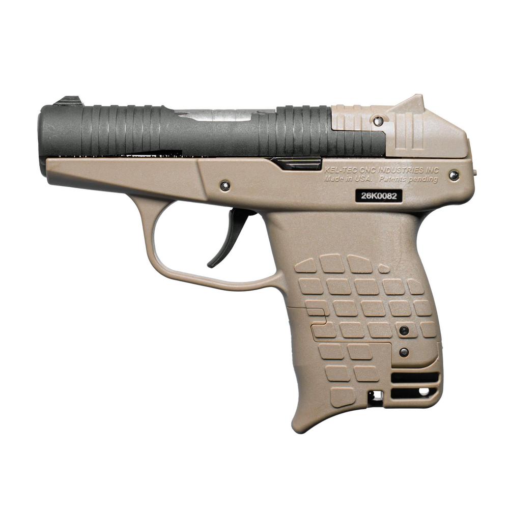 Kel-Tec PR3AT Handgun .380 Auto 10rd Capacity 2.85" Barrel Tan Small Grip