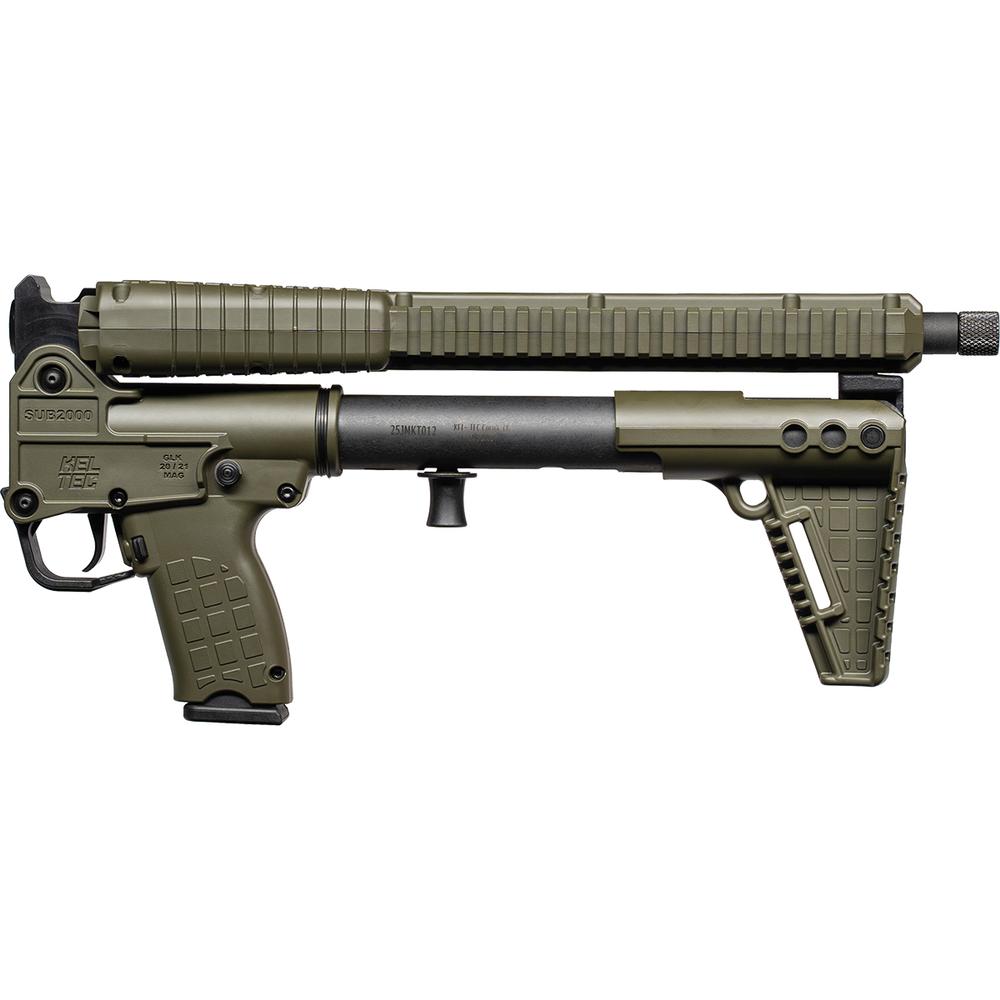 Kel-Tec Gen3 SUB2000 w/Glock Model 20 Style Grip 10mm Auto 15rd Magazine 16.15" Barrel Green