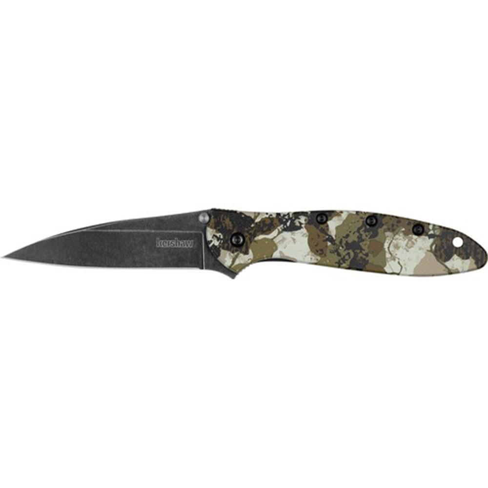 Kershaw Leek Folding Knife 3 Drop Point Blade Kings Camo