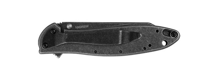 Kershaw Random Leek Reverse Tanto Assisted Folding Knife (3" BlackWash)