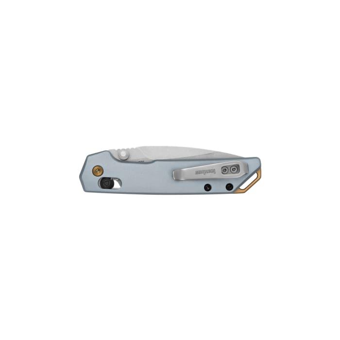 Kershaw Mini Iridium Folding Knife 3" Spear Point Blade Ice Blue