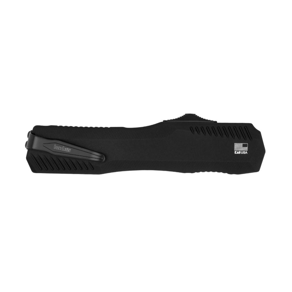 Kershaw Livewire Double Edge Automatic OTF Knife 3-1/2" Spear Point Blade Black