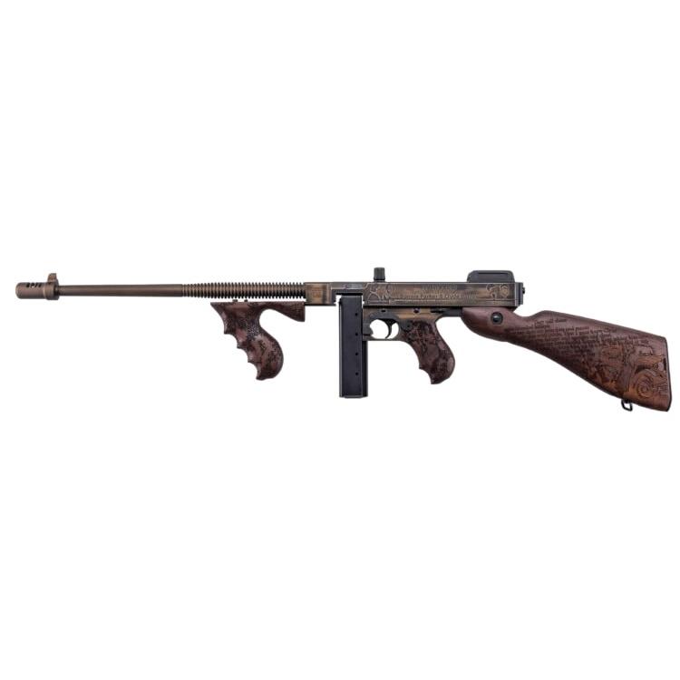 Kahr Arms Thompson 1927A1 "Bonnie & Clyde" Carbine .45 Auto 20rd Stick 50rd Drum Magazines 18" Barrel Wood Stock…