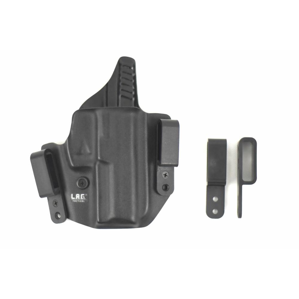 L.A.G. Tactical 18010 Defender Holster Taurus PT111 G2 Black RH Kydex