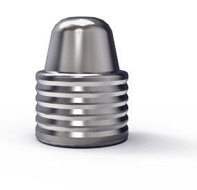 Lee Precision Aluminum Double Cavity Mold, .452 Caliber, 200gr Semi-Wadcutter Bullet