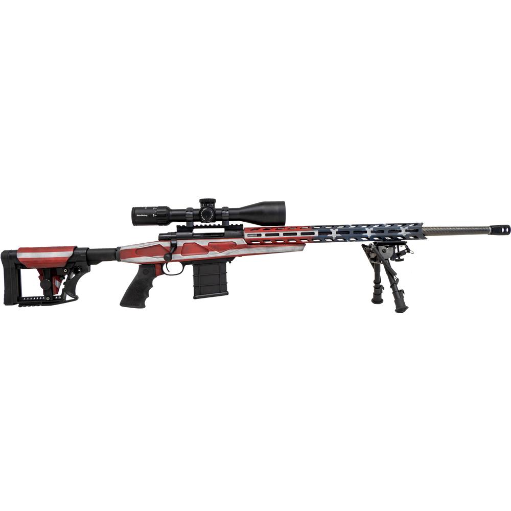 Legacy Sports International Howa M1500 Flag APC Chassis Rifle 6.5 Creedmoor 10rd Magazines(3) 24" Threaded Barrel…