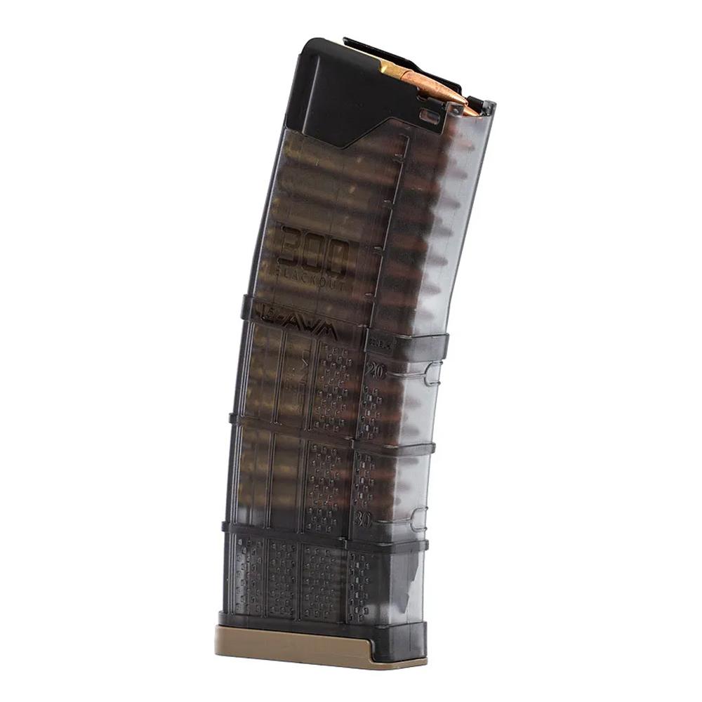 Lancer L5AWM Rifle Magazine Translucent Smoke .300 BLK 30/rd .300 Blackout