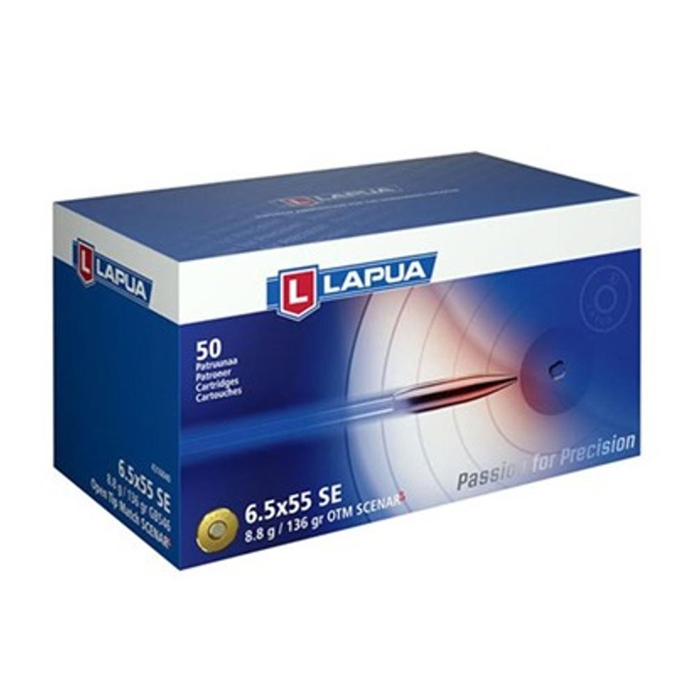 Lapua 4316040 Rifle Ammo 6.5x55 Swede 136gr Scenar-L OTM Box/50
