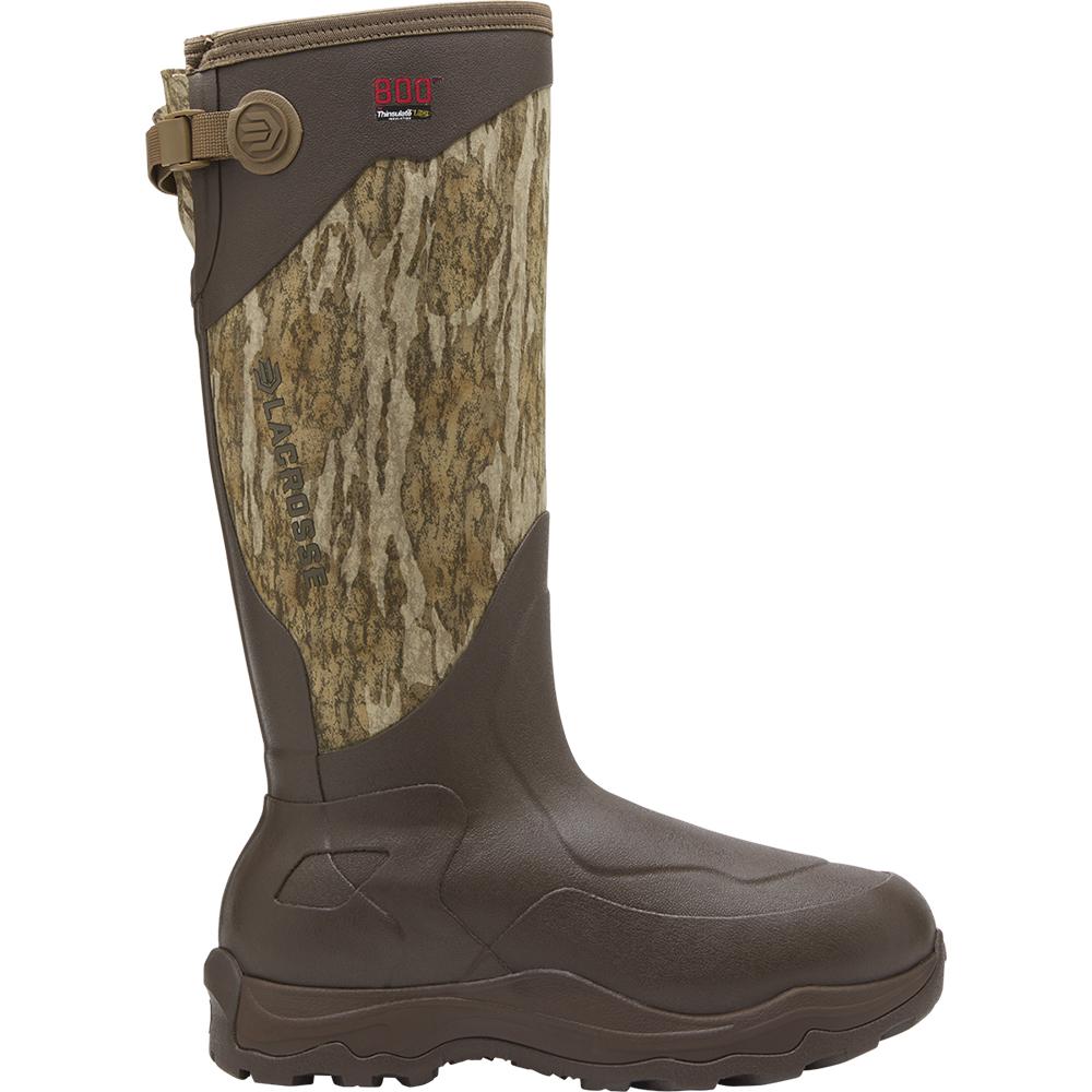 LaCrosse Alpha Agility 17 Boots 800G Insulated Mossy Oak Bottomland Size 8