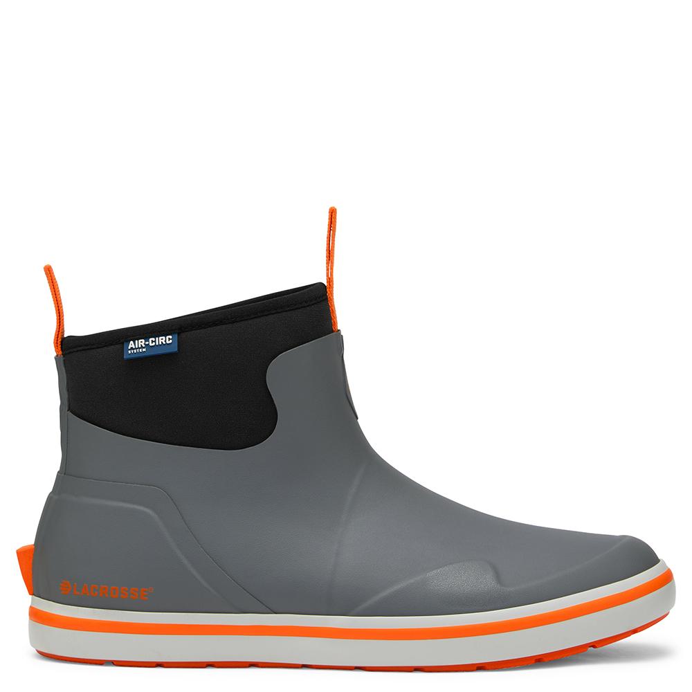 LaCrosse 62120013 Alpha Deck Boot 6 Grey/Orange Size 13