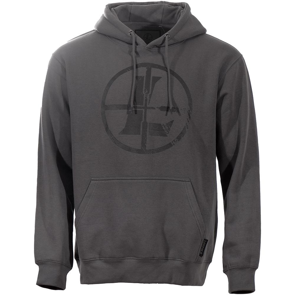 Leupold 185885 Distressed Reticle Hoodie Gunmetal 3XL Midweight Sweatshirt