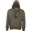 Distressed Reticle Hoodie Ash Green S