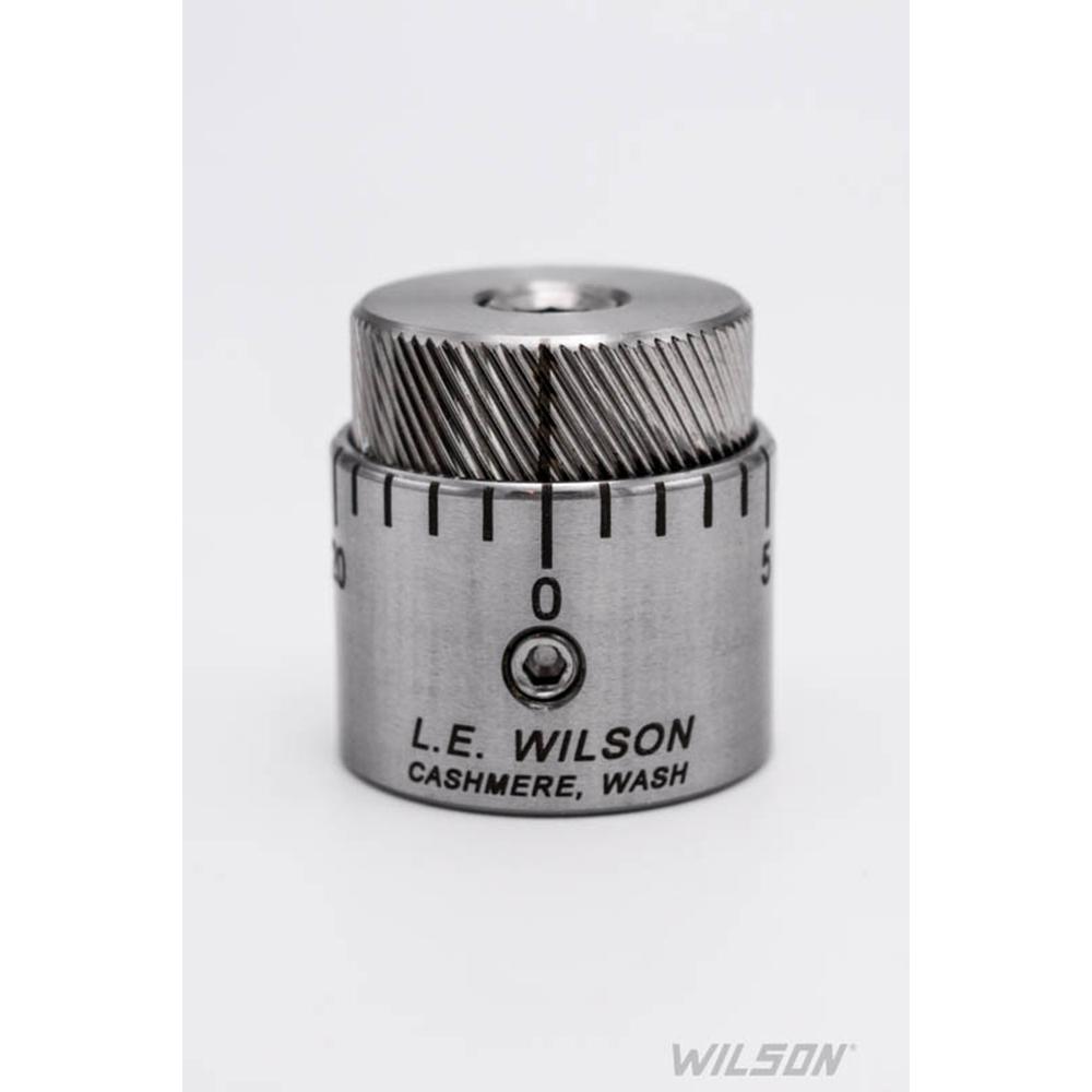 Wilson Stainless Steel Micro-Adjustable Bullet Seater Cap for Standard Inline Seater Die