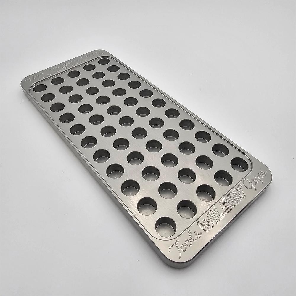 L.E. Wilson WIL-TR38 Billet Aluminum Reloading Tray, 55 Holes, .378"