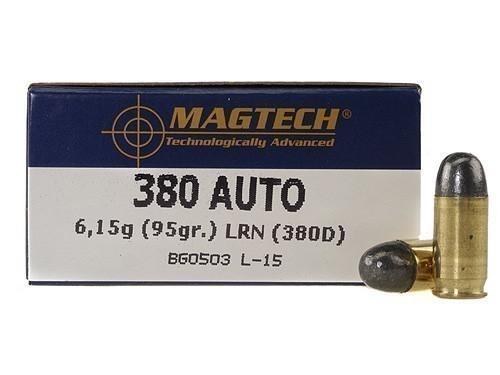 Magtech 380D 380ACP 95gr LRN Ammo 50 Rounds