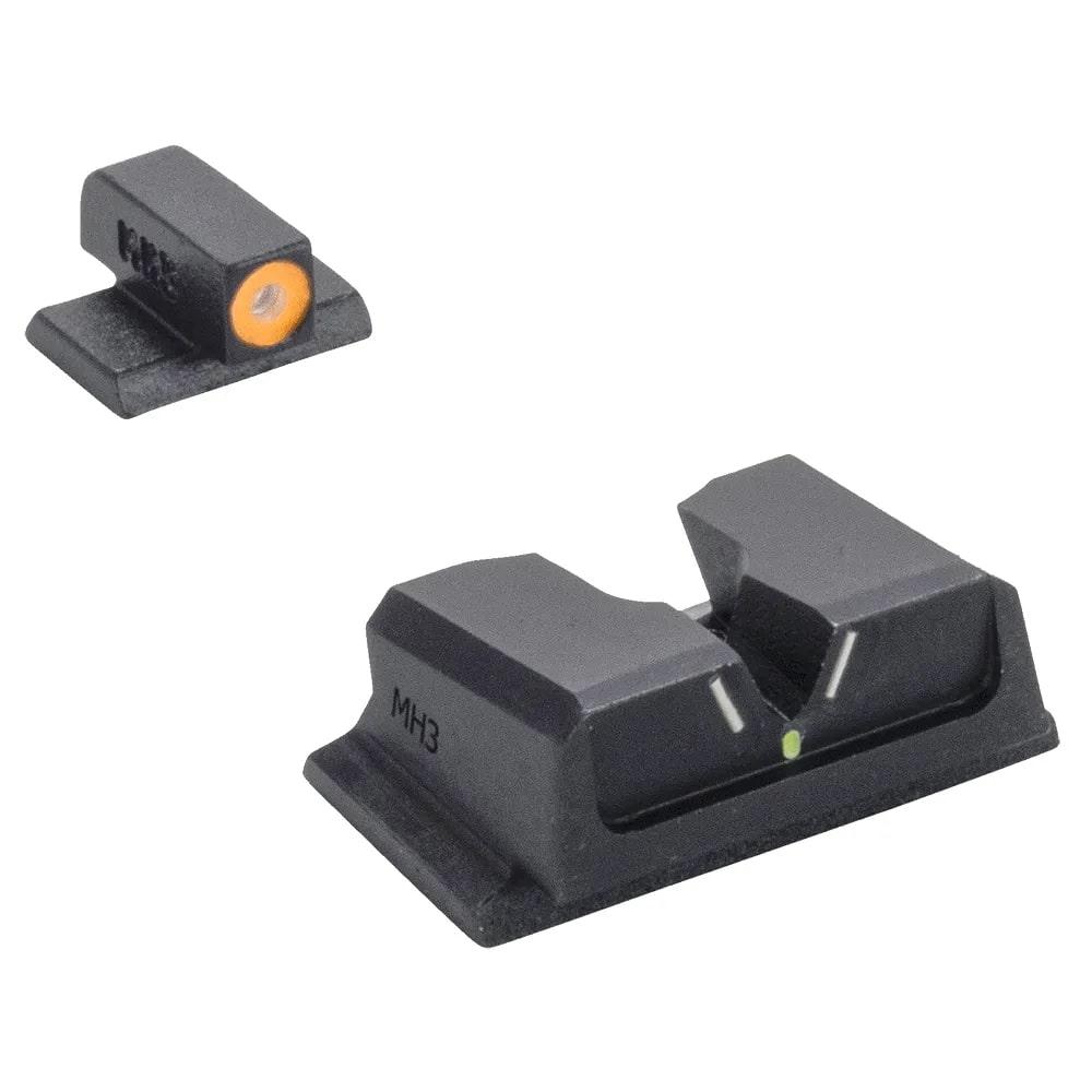 Meprolight 417103131 Hyper Bright V-Sight Set S&W M&P Green/Orange