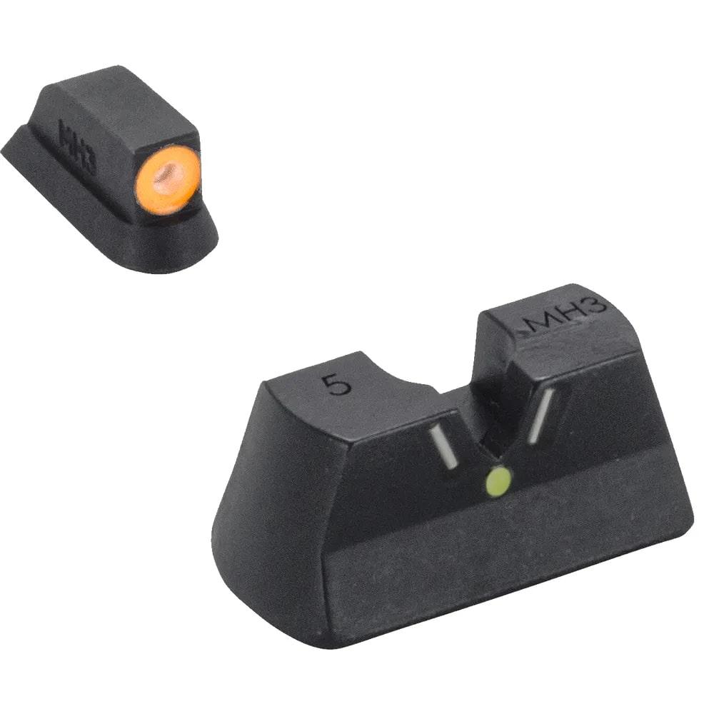 Meprolight 477903131 Hyper Bright V-Sight Set CZ 75/85/97/SP01 Green/Orange