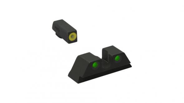 Meprolight ML41221 Hyper-Bright Yellow Ring Front/Green Rear Sights for-img-0