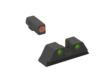 ML41766 HYPER-BRIGHT FOR S&W M&P PISTOLS FRONT ORANGE RING/ REAR GREEN