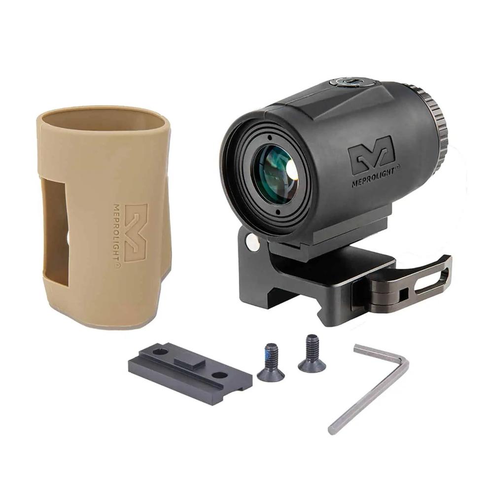 Meprolight Sights Mepro MMX3 3x Micro Magnifier w Integrated Side Flip Adaptor