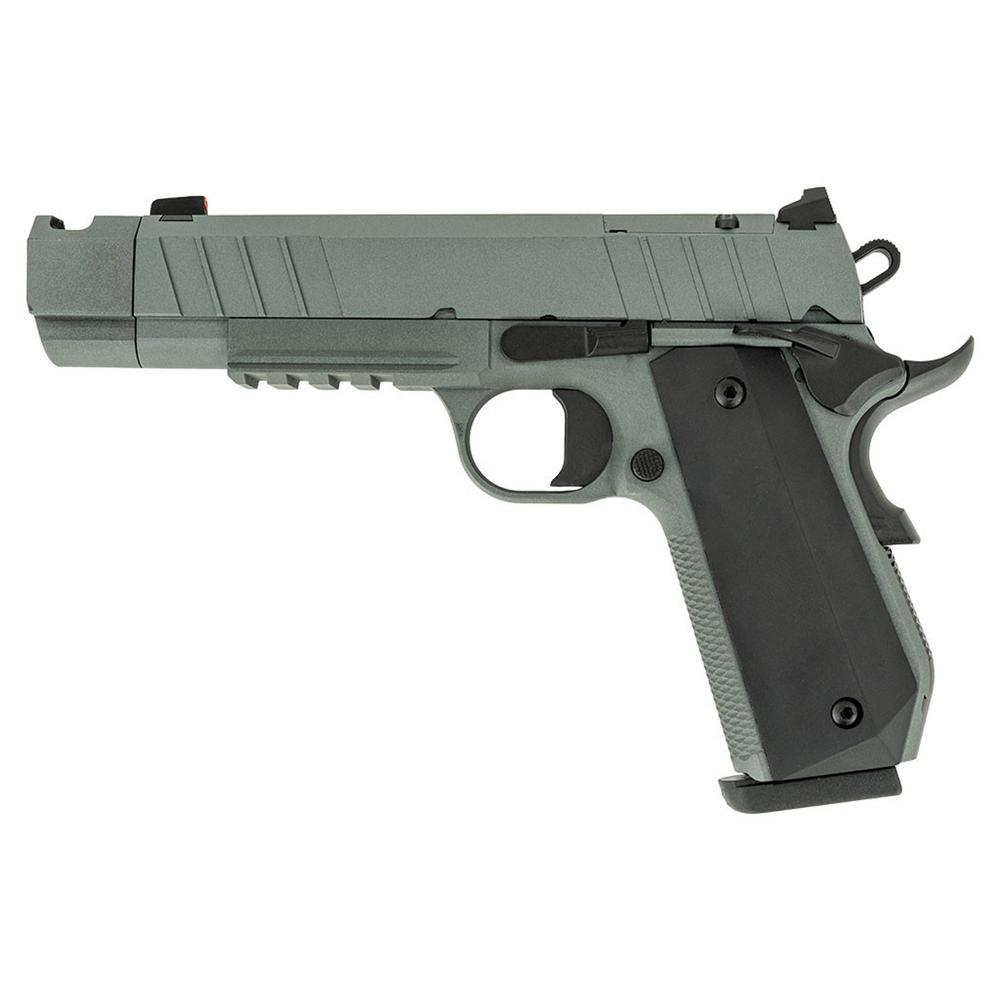 Tisas 1911 Nightstalker SF-C Handgun 10mm Auto 10rd Magazine 4.25'' Compensated Barrel Cerakote Grey Finish