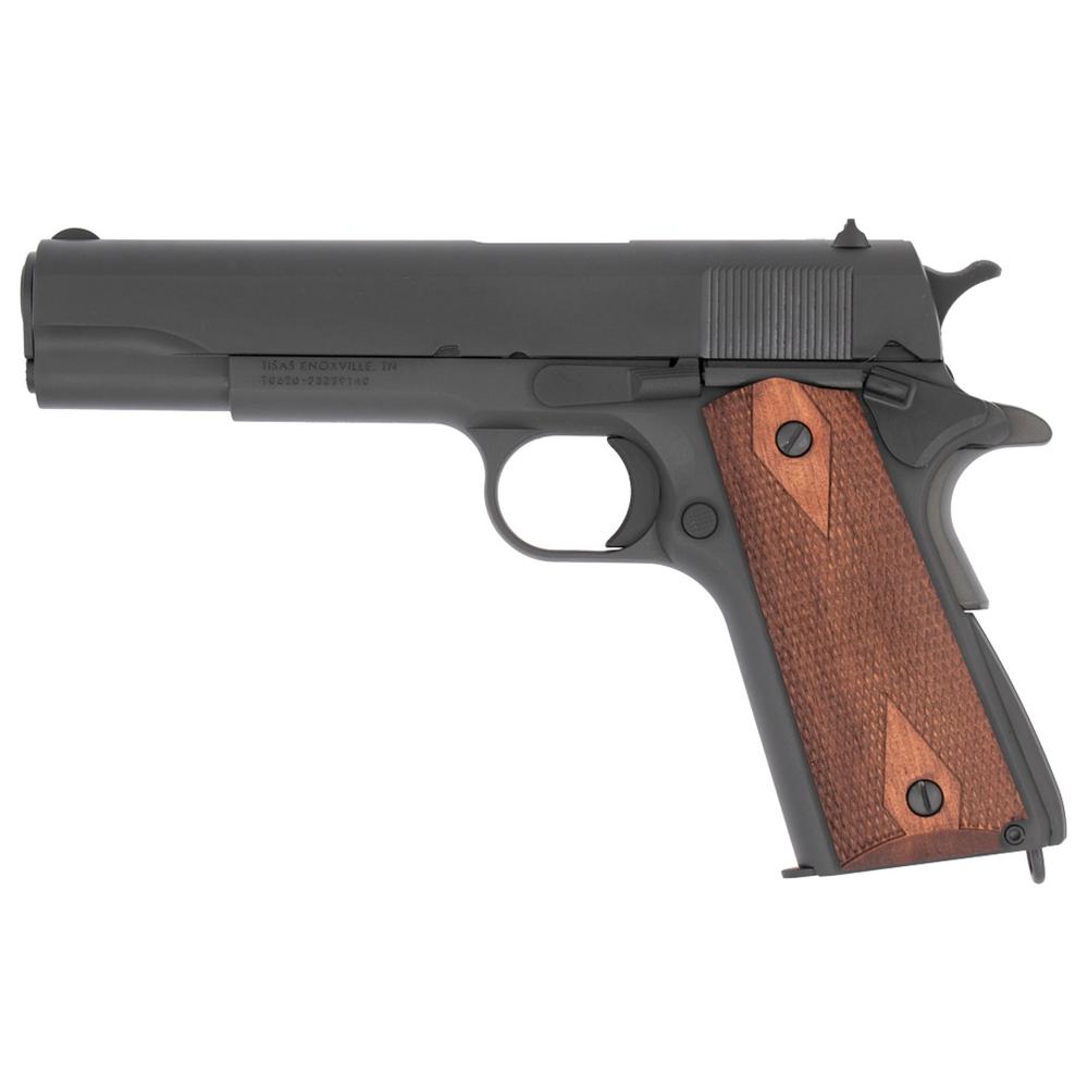 Tisas 1911A1 Army Handgun .45 Auto 7rd Magazines(2) 5" Barrel Walnut Grips Manganese Phosphate Finish .45 ACP