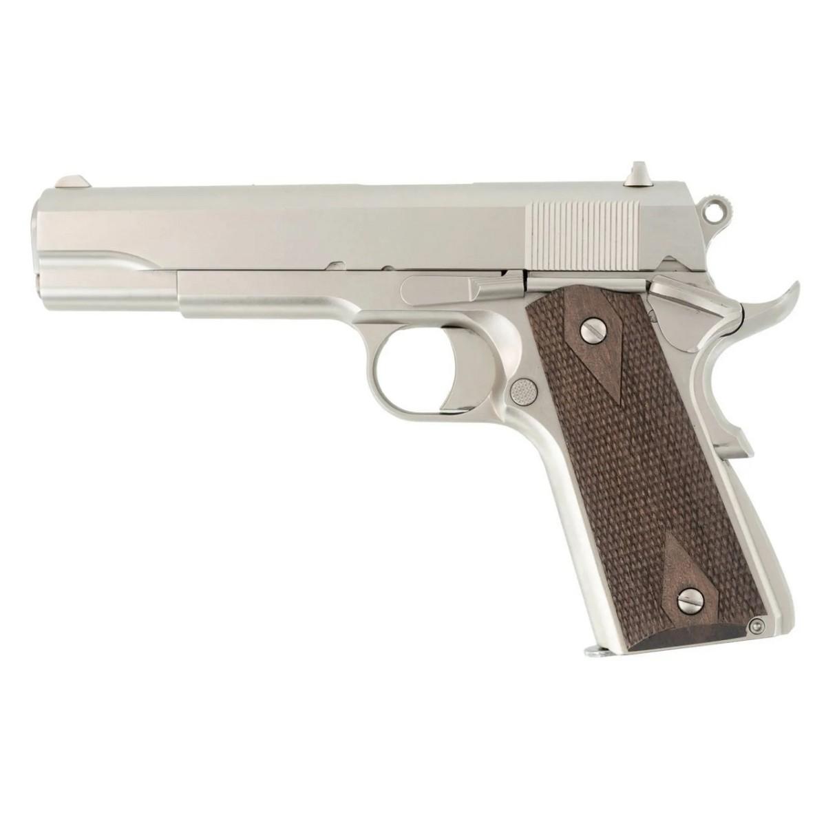 Tisas 1911 A1 Stakeout 38 Nickel 38 & 9MM Super 9RD Magazine (2) 5'' Barrel