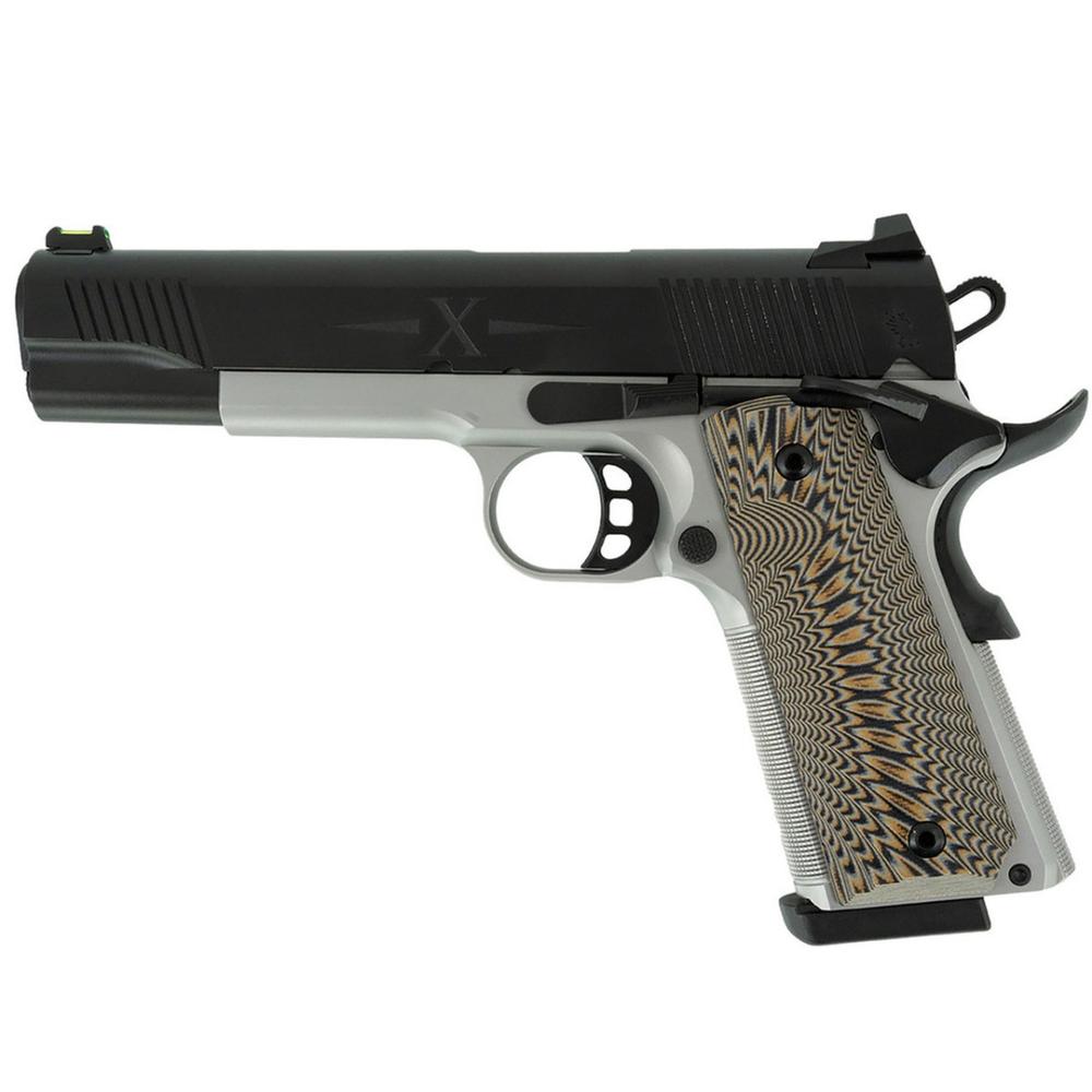 Tisas 1911 D10 Handgun 10mm Auto 8rd Magazine(2) 5'' Barrel Stainless Steel Frame Fiber Optic Sight