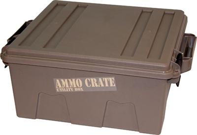 MTM Ammo Crate Utility Box Large 14"x13.5"x7.25" Dark Earth-img-1