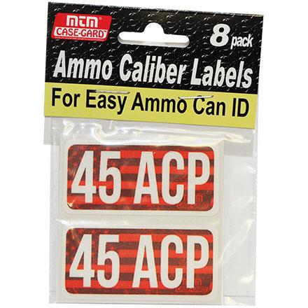 MTM Ammo Caliber Labels 45 ACP --img-0
