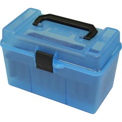 MTM H50-R-MAG - Deluxe Ammo Box w/Handle 7mm Rem Mag - 300 Win Mag 50/ct-img-0