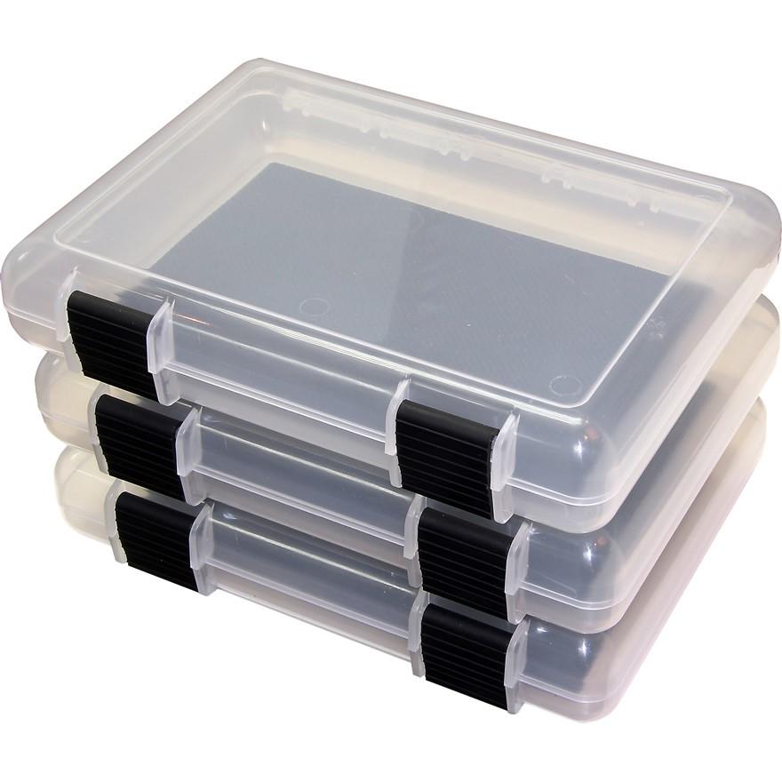 MTM In-Safe Handgun Storage Case 12" Clear Smoke 3-Pack ISC12