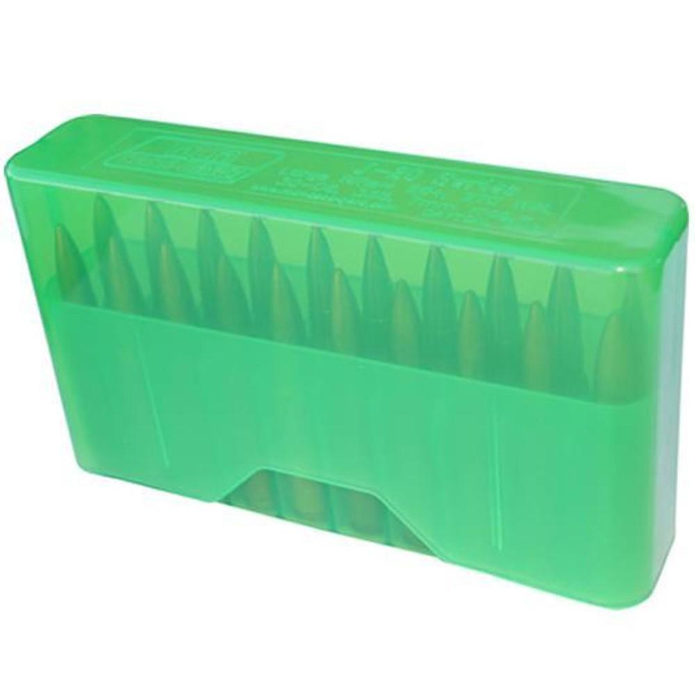 MTM Case-Gard J-20 Series Ammo Box 300 Win Mag 7mm Mag Clear/Green 20 rd