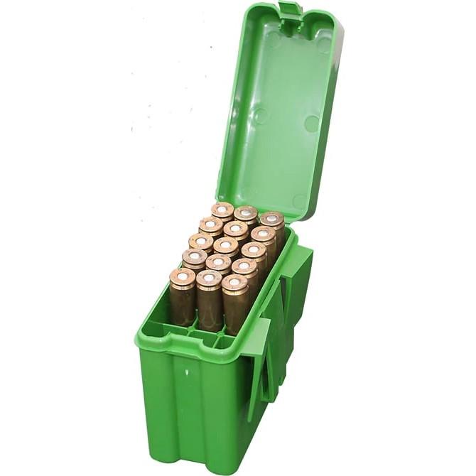 MTM 20 Round Belt Carrier 3030/.308/.22250/.243 Win Green Gun Cases