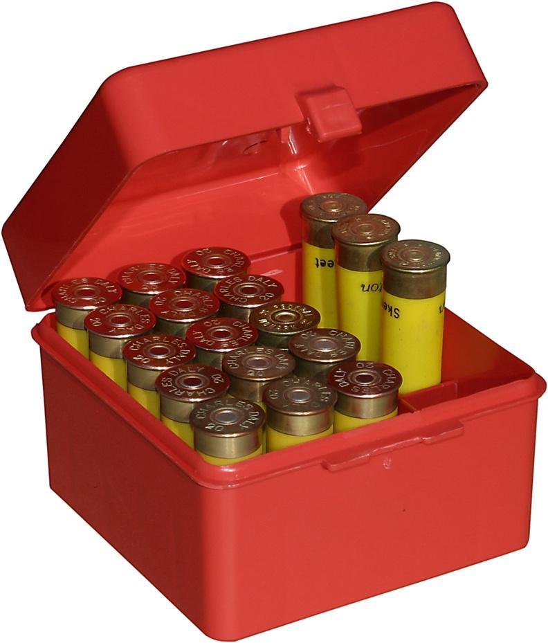 MTM Case-Gard 20GA 25RD Hinged Shotshell Case - Red