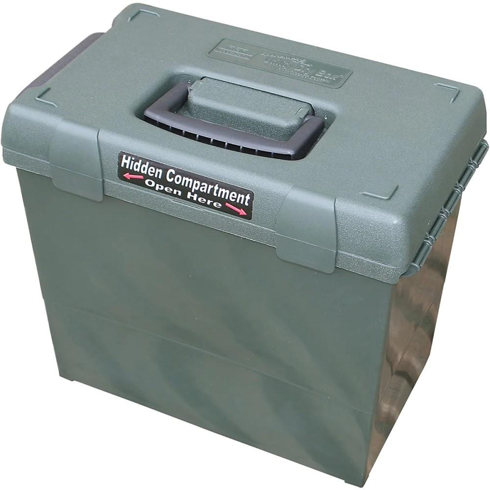 Sportsmen's Plus Utility Dry Box - Forest Green - 15" x 8.8" x 13" - Water Resistant - 5 Section Lid Compartment