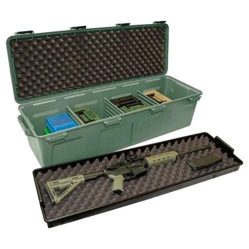 MTM Tactical Rifle Crate - Army Green - Fits Rifles up to 39" - Water-Resistant - Made in USA