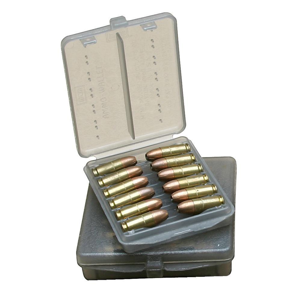 MTM Case-Gard Handgun Ammo Wallet XLG - .44 Mag, 12 Rounds, Clear Smoke