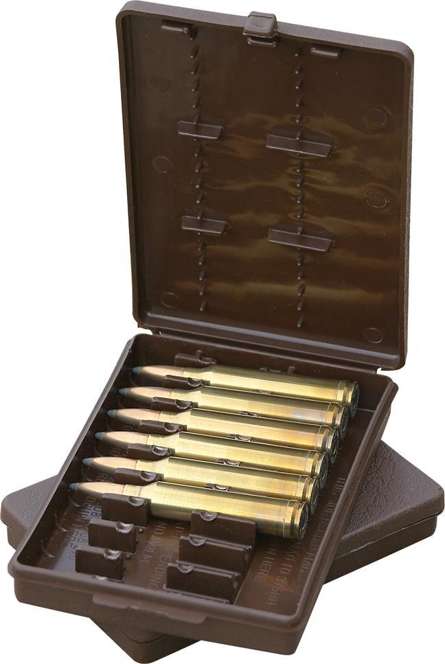 MTM 9 Rounds Case-Gard Rifle Ammo Wallet .243/25-06/30-06/.308/45-70 Brown-img-1