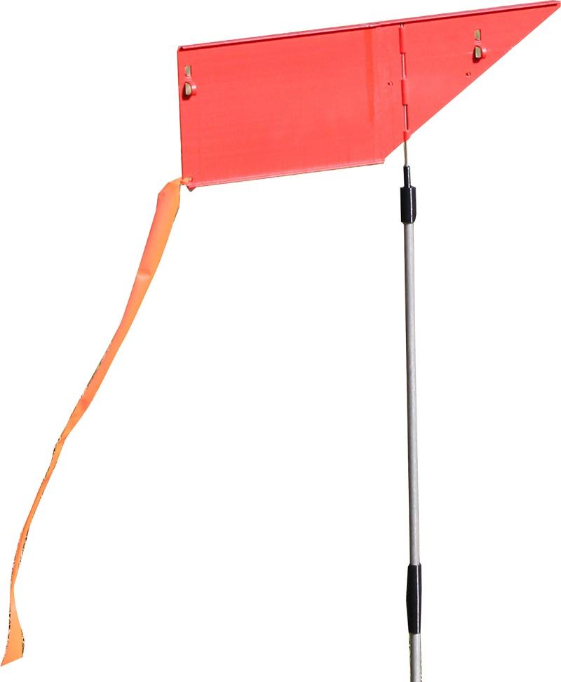 MTM Wind Reader Shooting Range Flag Orange W/Flag