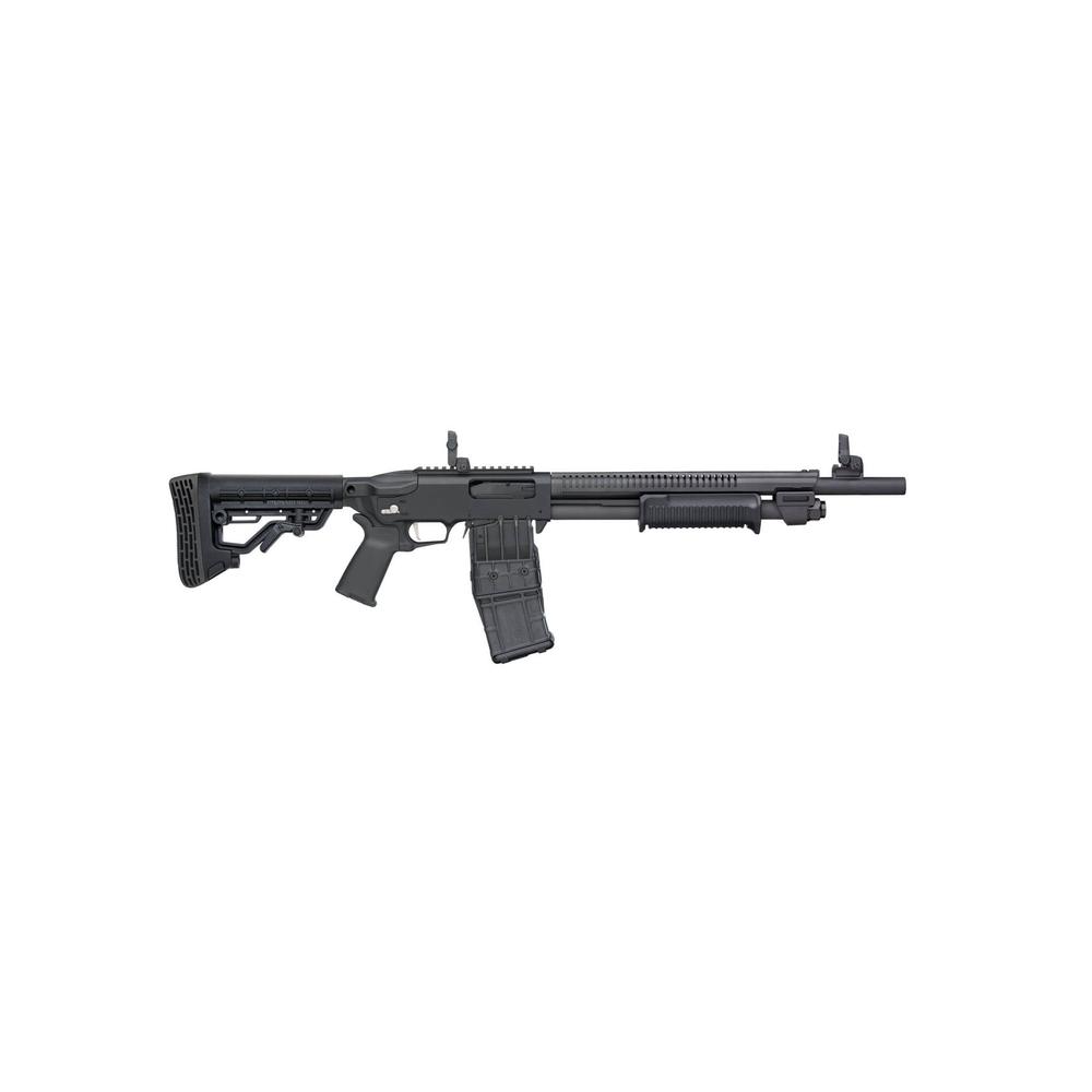 Mossberg 590M Shotgun 12ga 2-3/4" Chamber 10rd Magazine(1) 18.5'' Barrel Adjustable Stock Magpul MBUS Sights
