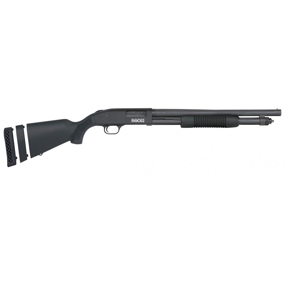 Mossberg 590S Compact Shotgun 12ga 3" Chamber 5rd Capacity 18.5" Barrel Black