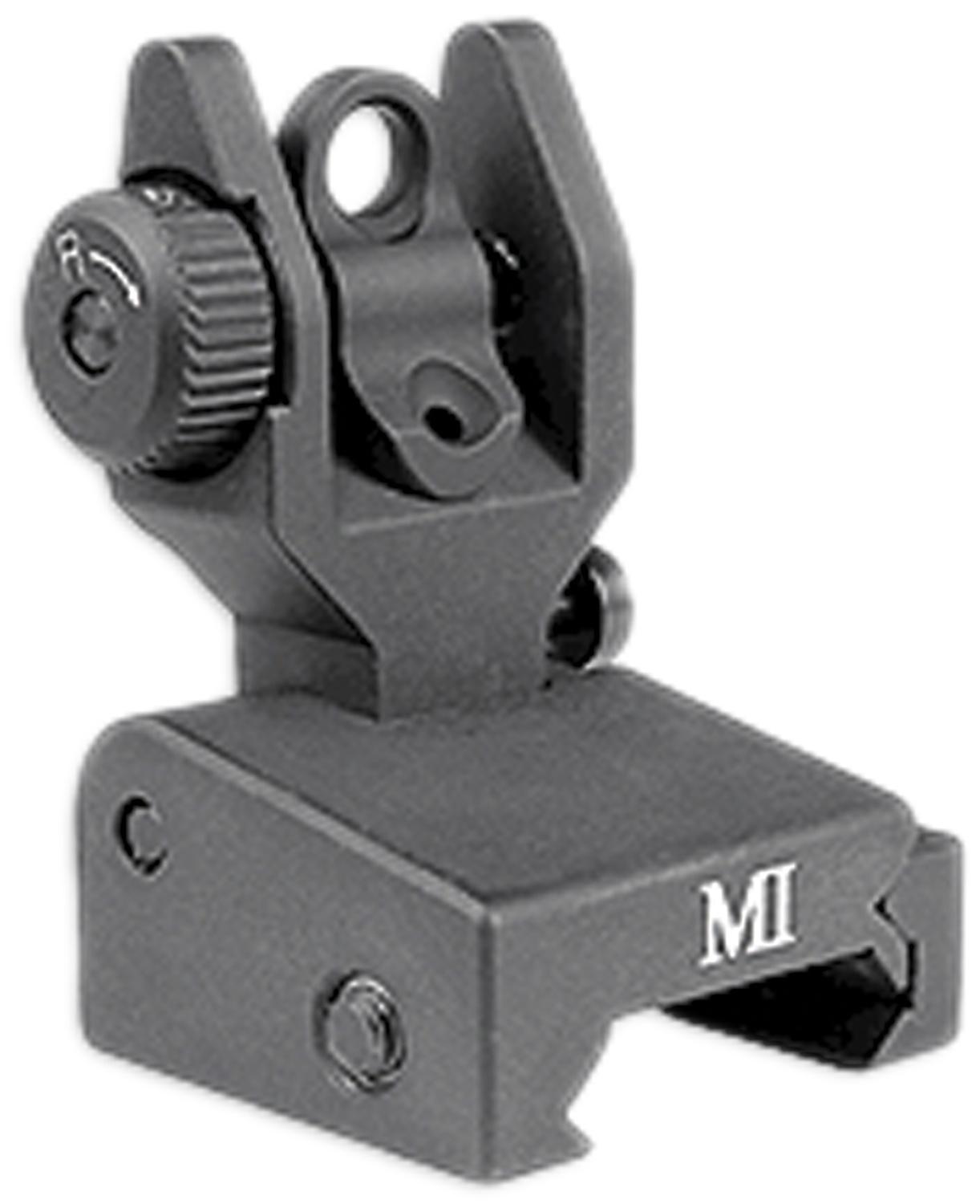 Midwest Industries Low Profile Flip Up Rear Sight Picatinny Matte-img-0