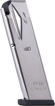 Mec-Gar MGPT9210N Taurus PT92/99 9mm 10-Round Nickel Magazine